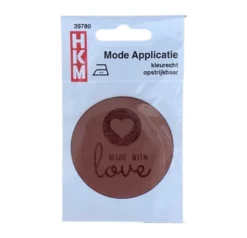 Applicatie Made With Love - Opstrijkbaar