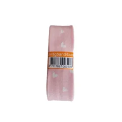 Biaisband - 2m - Sweet Hearts on Vintage Soft Pink