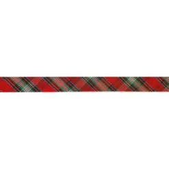 Biaisband - Ruit - Red/Green
