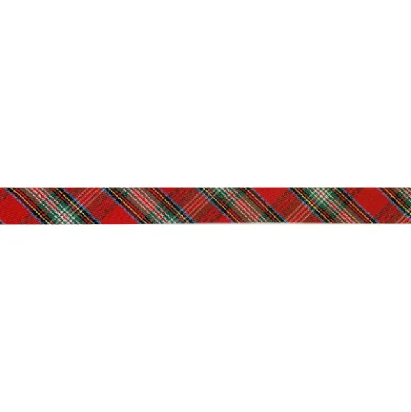 Biaisband - Ruit - Red/Green