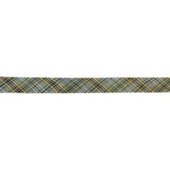 Biaisband - Ruit - Yellow/Vintage Green/White