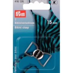 Bikini Sluiting Prym Zilver Haak - 15 mm
