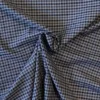 Blousestof - Lavender blue/ Black