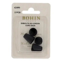 Bohin - Koordeind groot - 13,5x22x5mm zwart