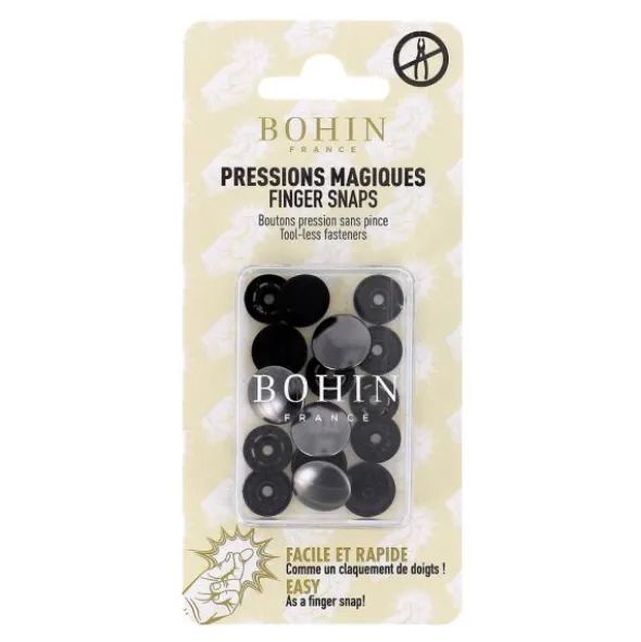 Bohin - Magische drukknoop 14mm - Antracite