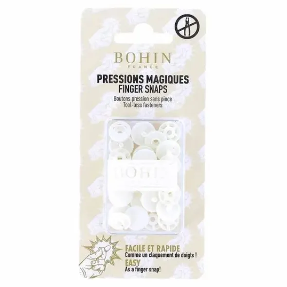 Bohin - Magische drukknopen 13mm - White