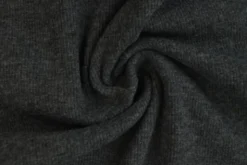 Boordstof Rib - Antraciet Melange - M17