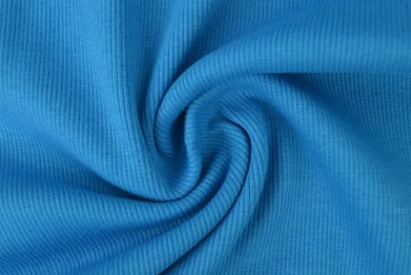 Boordstof Rib - Petrol Blauw - 26