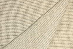 bouclé - Klein Ruitje Zwart/Wit/Zilver