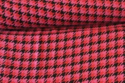 Bouclé - Pied de Cocq Rood/Fuchsia/Zwart