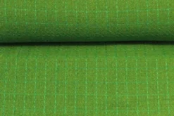 bouclé - Ruit Grasgroen