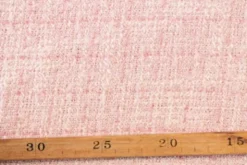 Bouclé - Ruit Zacht Roze/Wit/Fuchsia