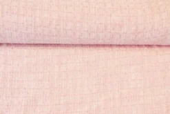 Bouclé - Ruit Zacht Roze/Wit/Fuchsia