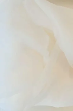 Brandvertragende Tule - 300cm - Ivory