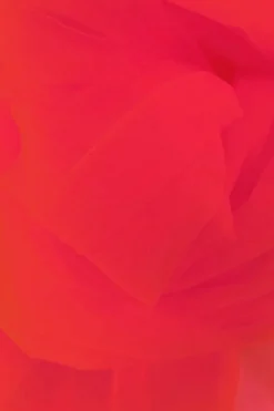 Brandvertragende Tule - 280cm - Red