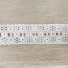 Broderie Band Flowers - Wit - 47mm