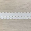 Broderie Band - Schulprand Pointy - Wit - 25mm