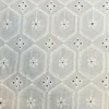 Broderie Katoen - Flowers in Diamond - Off White