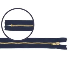 Broek Rits Koper - Niet Deelbaar -560 - Navy - 10 cm