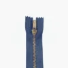 Broek Rits Koper - Niet Deelbaar -839L - Denim Blue/Grey-10 cm