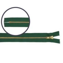 Broek Rits Koper - Niet Deelbaar -890 - Dark Green -20 cm