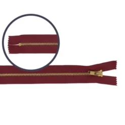 Broek Rits Koper - Niet Deelbaar -021 Bordeaux -12 cm