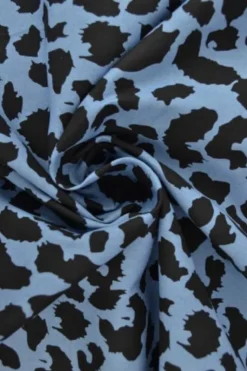 Chambray Animal Spots - Bright Blue