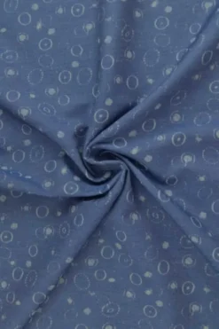 Chambray - Circles on Blue
