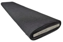 Chambray - Fine White Lines on Black
