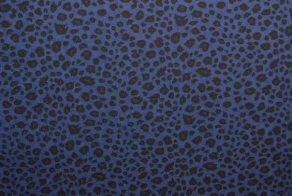 Chambray Leopard - Dark Blue