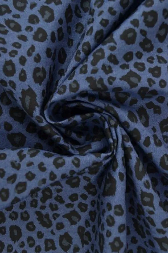 Chambray Leopard - Deep Blue