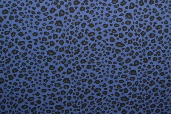 Chambray Leopard - Deep Blue