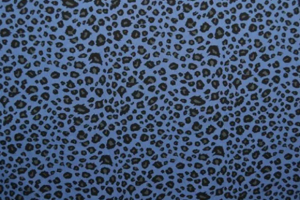 Chambray Leopard - Old Blue