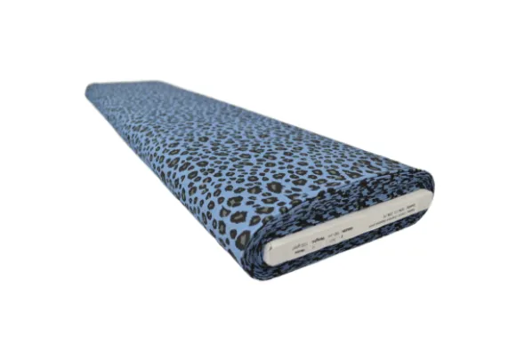 Chambray Leopard - Sky Blue