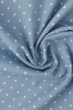 Chambray - Tiny White Dots on Vintage Blue