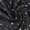 Chambray - Tiny White Hearts on Black