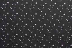 Chambray - Tiny White Hearts on Black