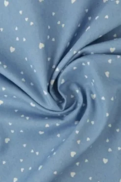 Chambray - Tiny White Hearts on Vintage Blue