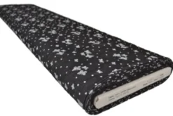 Chambray - White Butterflies and Dots on Black