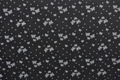 Chambray - White Butterflies and Dots on Black