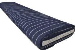 Chambray - White Stripes on Dark Blue