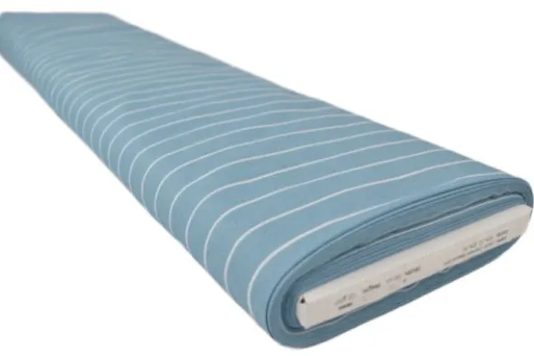 Chambray - White Stripes on Vintage Blue
