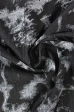 Chambray - White Tie Dye on Black