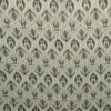 Chiffon - Black Graphic Flowers on Off White