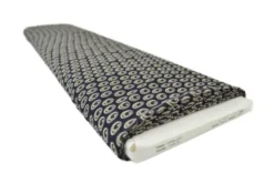 Chiffon - Circles on Dark Blue