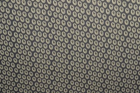 Chiffon - Circles on Dark Blue
