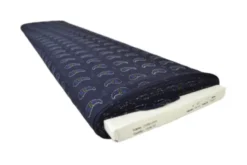 Chiffon - Cute Paisley on Dark Blue