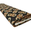 Chiffon - Orange/Beige Chains on Black