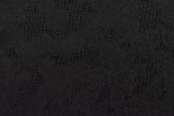 Cotton - Jacquard Roses - Black - 03