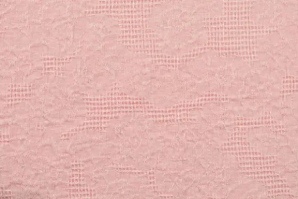 Cotton - Jacquard Roses - Light Pink - 04
